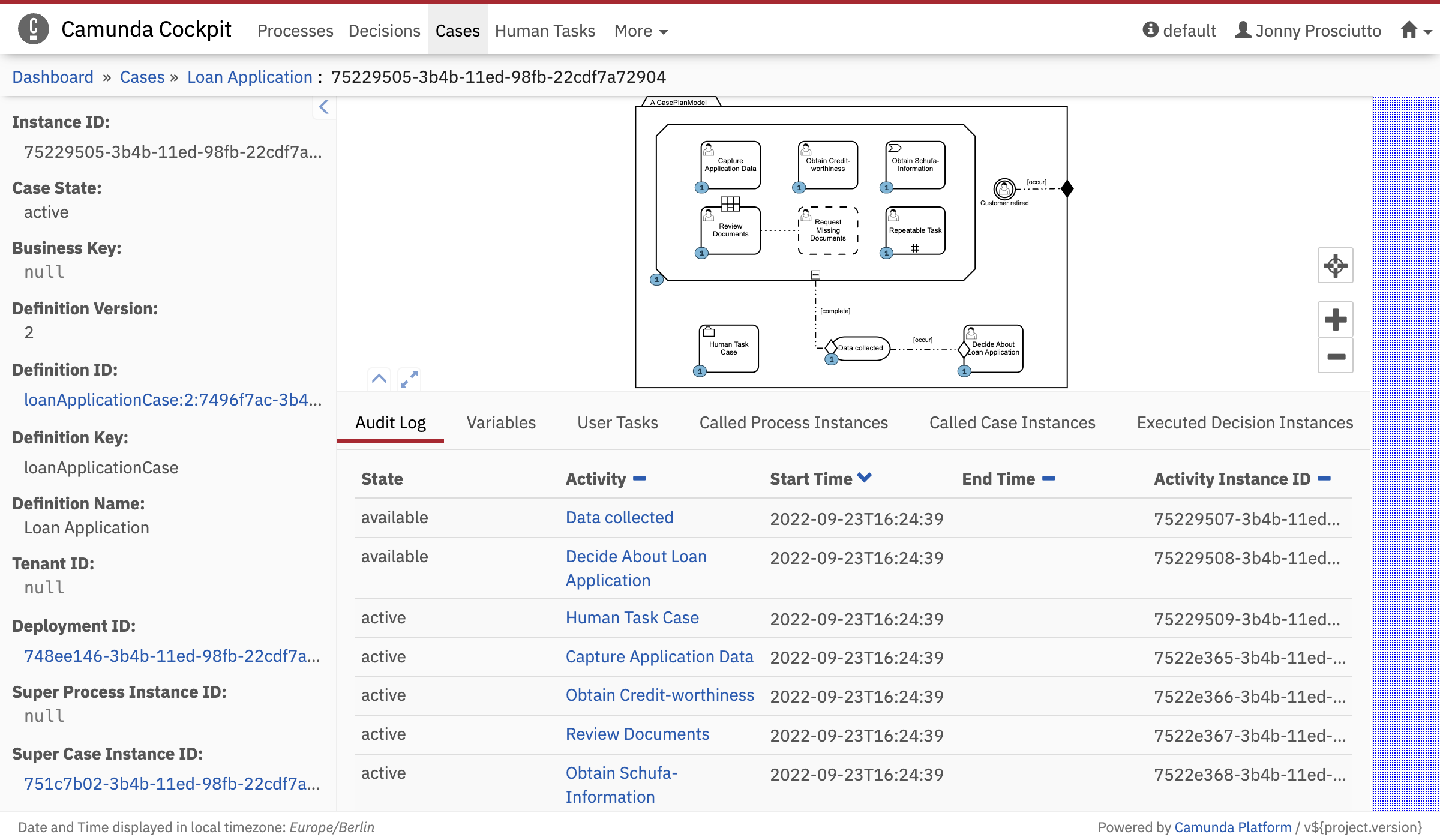 Case Instance Action