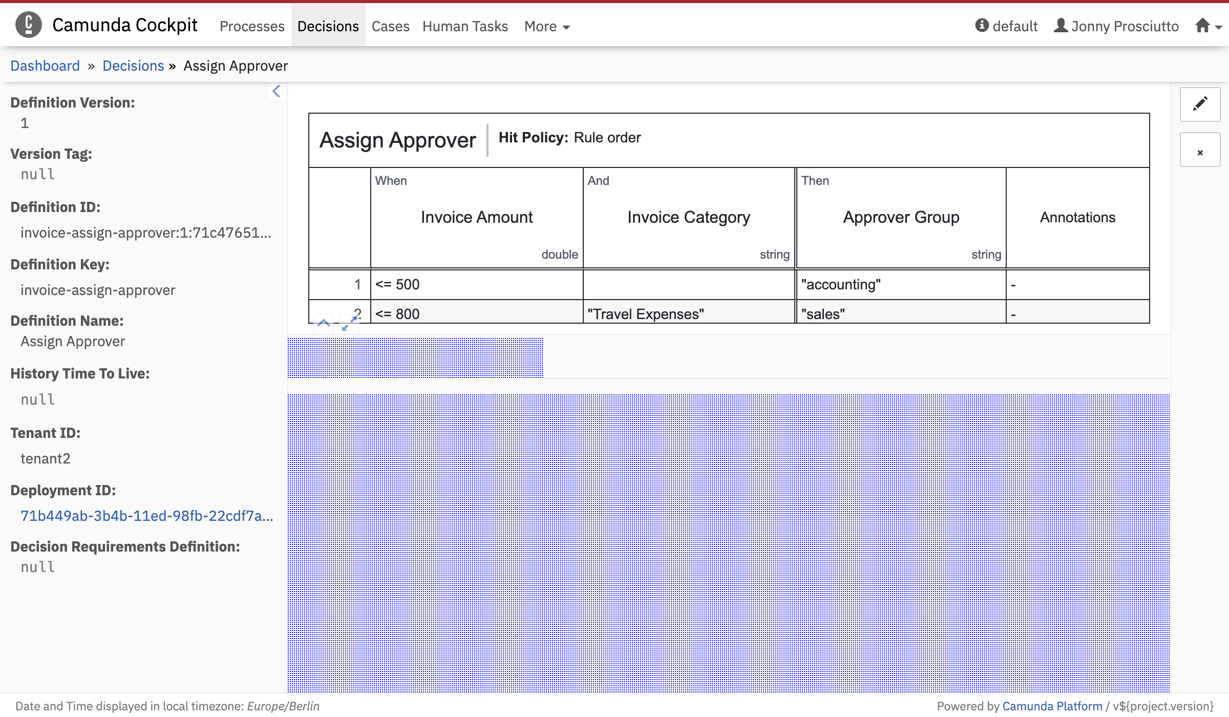 Decision Definition Tab